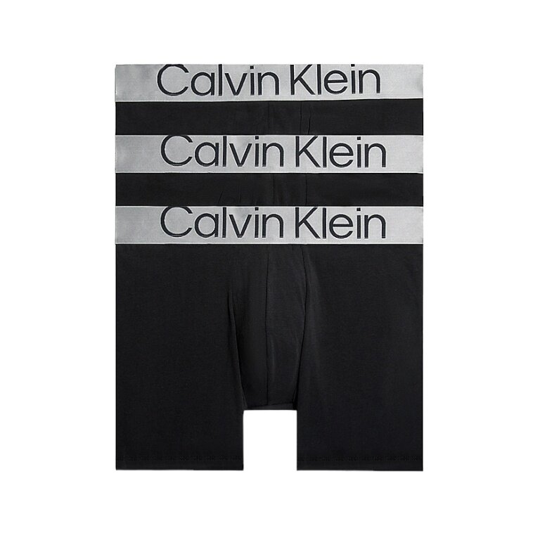 Calvin Klein Unterwäsche Boxershorts Brief Steel Cotton (Baumwolle) schwarz Herren - 3 Stück