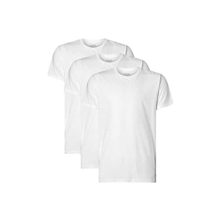 Calvin Klein Shirt Crew Neck Cotton Classics (100% Baumwolle) Unterwäsche weiss Herren - 3er Pack