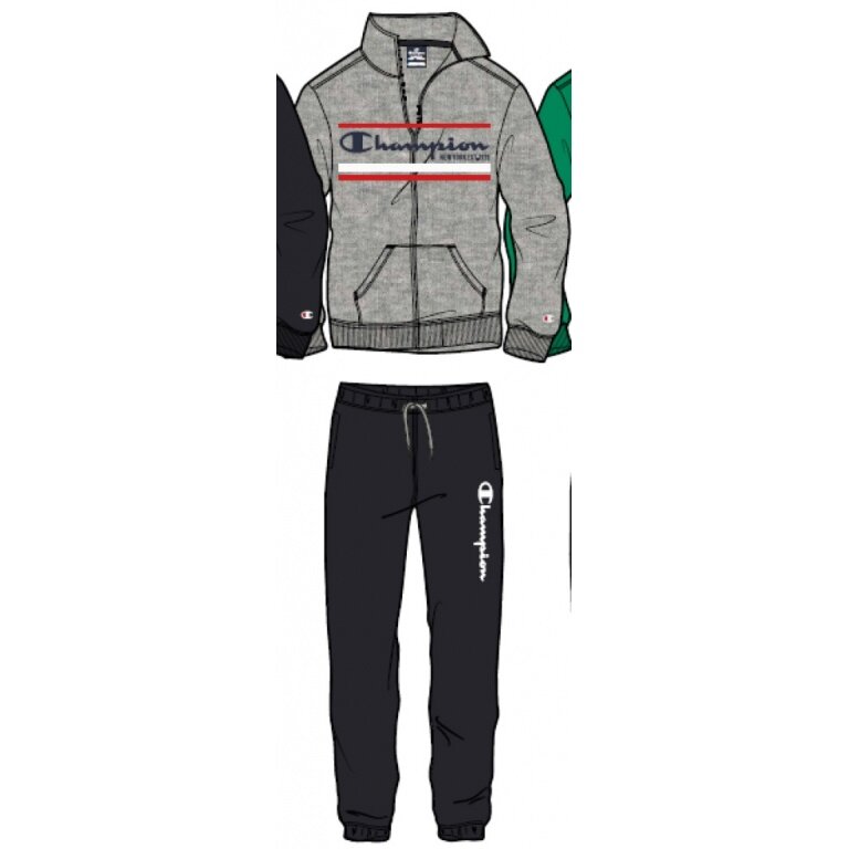 Champion Trainingsanzug Graphic online bestellen (Jacke&Hose Baumwolle) Jungen aus grau/schwarz