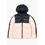 Champion Winterjacke Jacquard Tape rosa/schwarz Mädchen