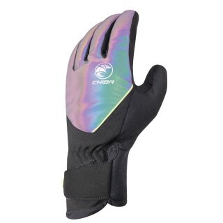 Chiba Winter-Fahrradhandschuhe Roadmaster Reflex bunt/schwarz - 1 Paar