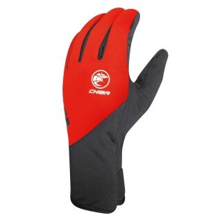 Chiba Winter-Fahrradhandschuhe Softshell Light rot - 1 Paar