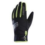 Chiba Winterhandschuhe Thermo X-Cross (wasserdicht, winddicht, atmungsaktiv) schwarz/neongelb - 1 Paar