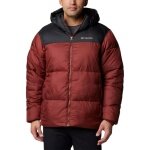 Columbia Winterjacke Puffect II Hooded (Thermarator Isolierung, wasserdicht) dunkelrot/schwarz Herren