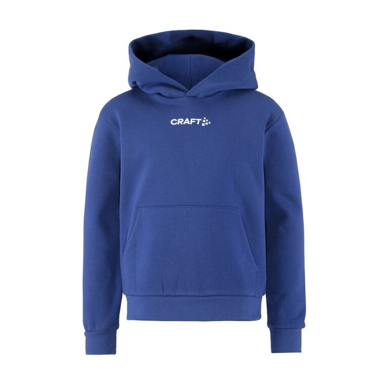 Craft Kapuzenpullover Community 2.0 Logo Hoodie (athletische Passform) kobaltblau Kinder