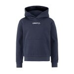 Craft Kapuzenpullover Community 2.0 Logo Hoodie (athletische Passform) navyblau Kinder