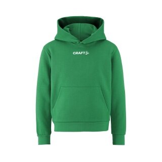 Craft Kapuzenpullover Community 2.0 Logo Hoodie (athletische Passform) grün Kinder