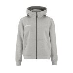 Craft Kapuzenpullover Community 2.0 Logo Full Zip Hoodie (Baumwolle/Polyester) hellgrau Damen