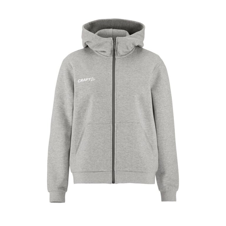 Craft Kapuzenpullover Community 2.0 Logo Full Zip Hoodie (Baumwolle/Polyester) hellgrau Damen