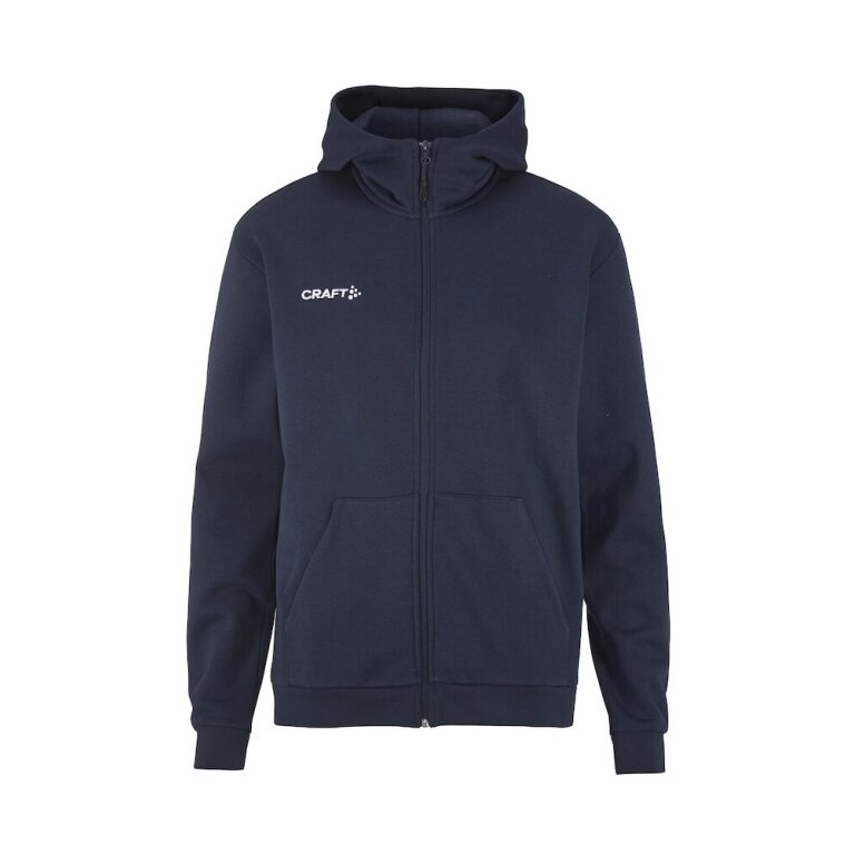 Craft Kapuzenpullover Community 2.0 Logo Full Zip Hoodie (Baumwolle/Polyester) navyblau Herren