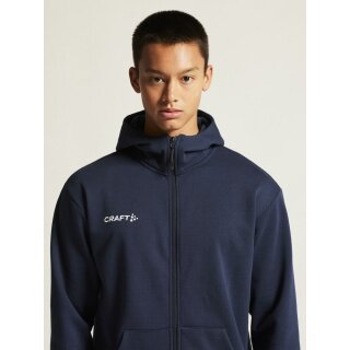 Craft Kapuzenpullover Community 2.0 Logo Full Zip Hoodie (Baumwolle/Polyester) navyblau Herren