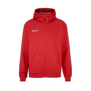 Craft Kapuzenpullover Community 2.0 Logo Full Zip Hoodie (Baumwolle/Polyester) rot Herren