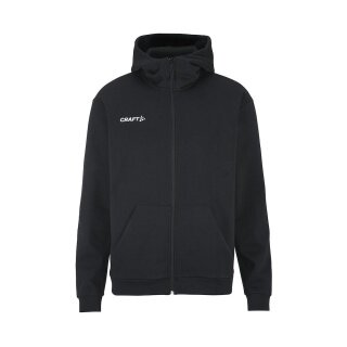 Craft Kapuzenpullover Community 2.0 Logo Full Zip Hoodie (Baumwolle/Polyester) schwarz Herren