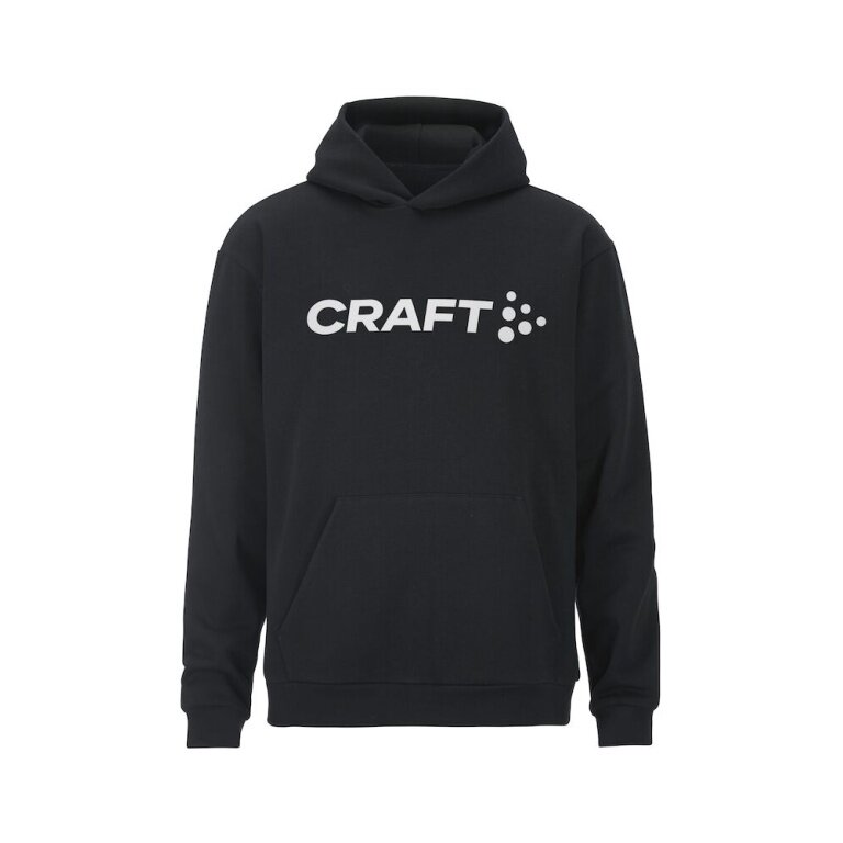 Craft Kapuzenpullover Community 2.0 Hoodie (hoher Tragekomfort) schwarz Herren