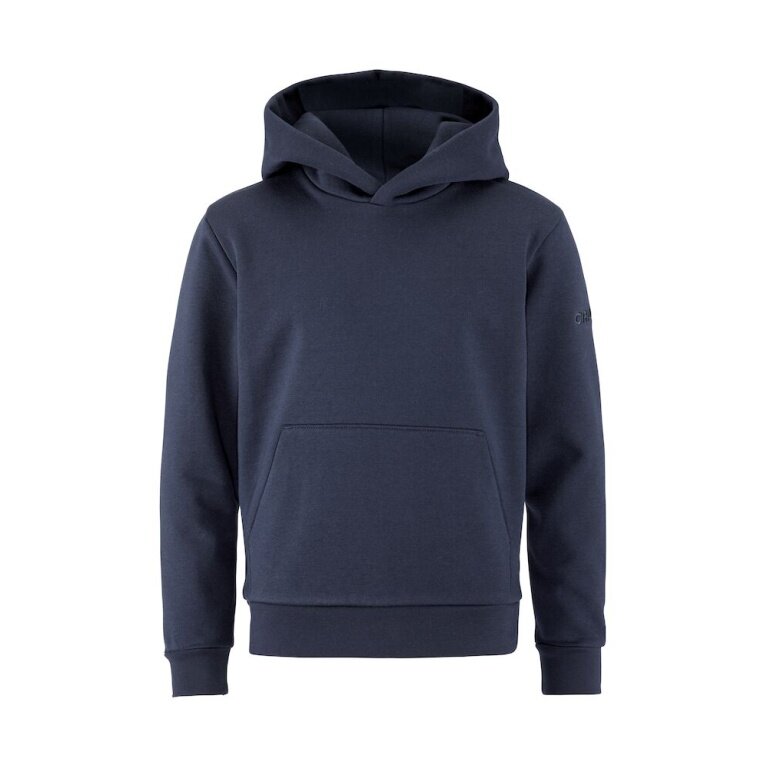 Craft Kapuzenpullover Community 2.0 Hoodie (athletische Passform) navyblau Kinder