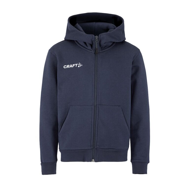 Craft Kapuzenpullover Community 2.0 Logo Full Zip Hoodie (Baumwolle/Polyester) navyblau Kinder