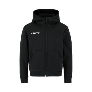 Craft Kapuzenpullover Community 2.0 Logo Full Zip Hoodie (Baumwolle/Polyester) schwarz Kinder