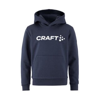 Craft Kapuzenpullover Community 2.0 Hoodie (hoher Tragekomfort) navyblau Kinder