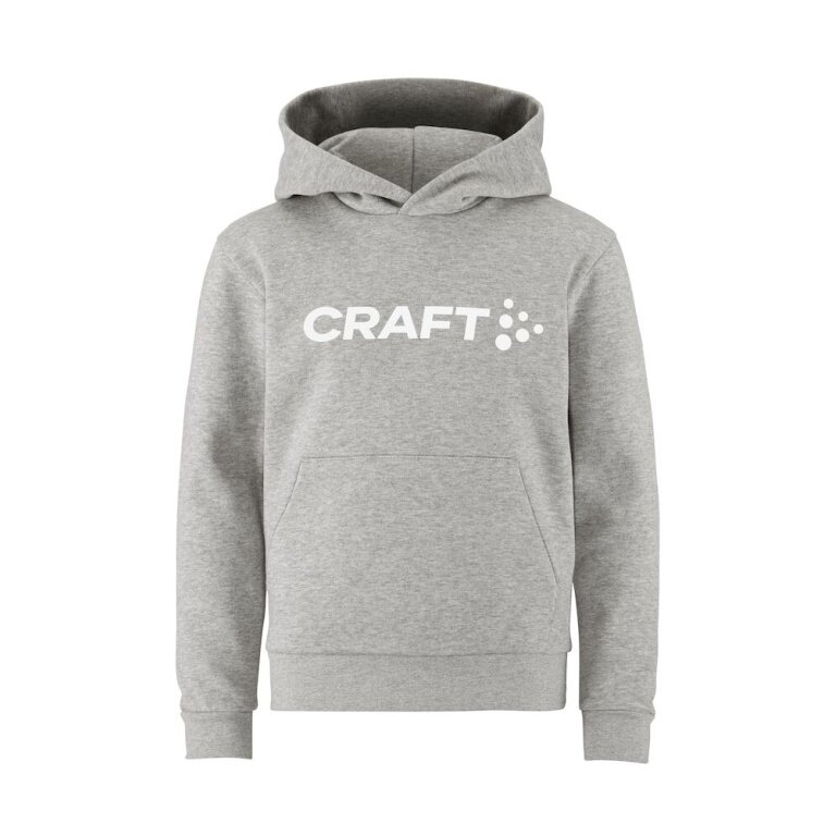 Craft Kapuzenpullover Community 2.0 Hoodie (hoher Tragekomfort) hellgrau Kinder