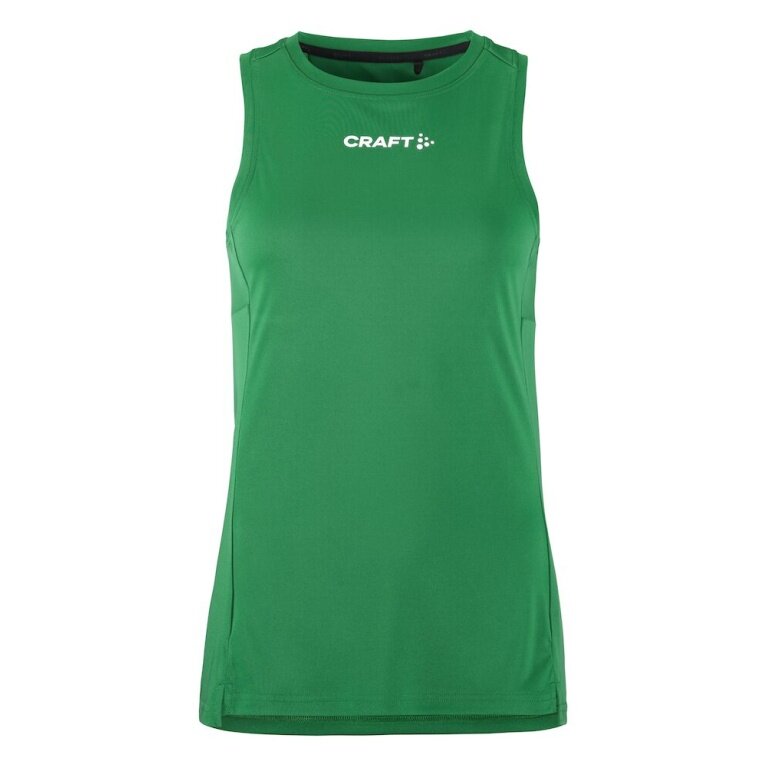 Craft Sport-Tank Rush 2.0 Singlet ärmellos (100% rec. Polyester) grün Damen