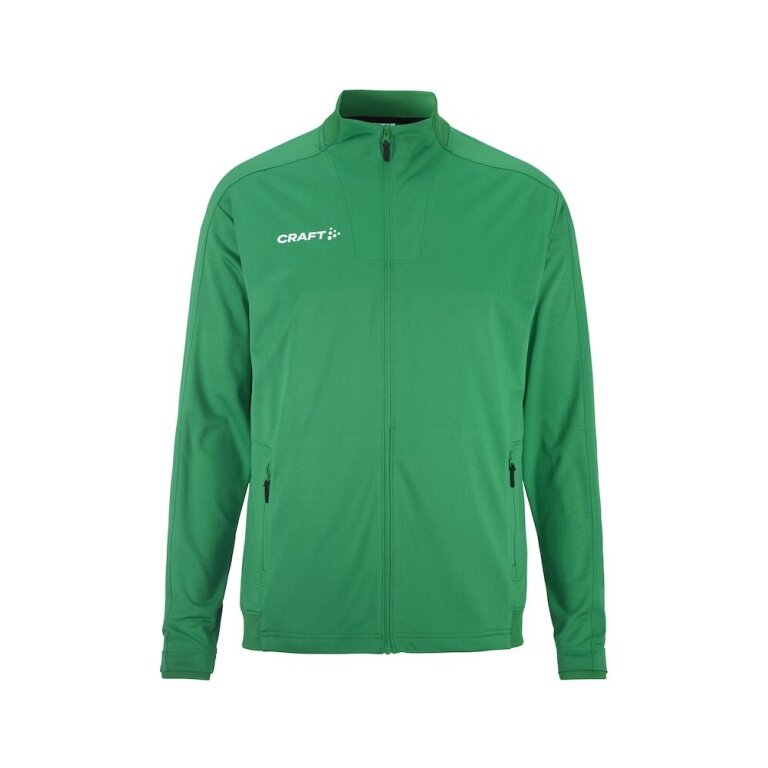 Craft Sport-Trainingsjacke Evolve 2.0 Full Zip (strapazierfähig, elastisch) grün Herren