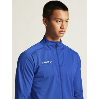 Craft Sport-Trainingsjacke Evolve 2.0 Full Zip (strapazierfähig, elastisch) kobaltblau Kinder