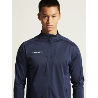 Craft Sport-Trainingsjacke Evolve 2.0 Full Zip (strapazierfähig, elastisch) navyblau Kinder