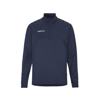 Craft Sport-Langarmshirt Squad Go Halfzip (Stehkragen, 100% rec. Polyester) navyblau Herren