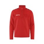 Craft Sport-Langarmshirt Squad Go Halfzip (Stehkragen, 100% rec. Polyester) rot Kinder