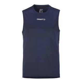 Craft Sport-Tank Rush 2.0 Singlet ärmellos (100% rec. Polyester) navyblau Herren