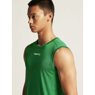 Craft Sport-Tank Rush 2.0 Singlet ärmellos (100% rec. Polyester) grün Herren