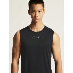 Craft Sport-Tank Rush 2.0 Singlet ärmellos (100% rec. Polyester) schwarz Herren