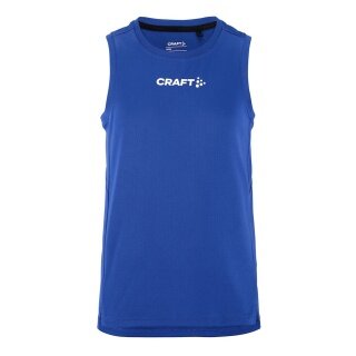 Craft Sport-Tank Rush 2.0 Singlet ärmellos (100% rec. Polyester) kobaltblau Kinder