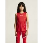 Craft Sport-Tank Rush 2.0 Singlet ärmellos (100% rec. Polyester) rot Kinder