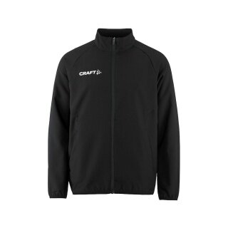 Craft Sport-Trainingsjacke Rush 2.0 Full Zip (hohe Elastizität) schwarz Kinder