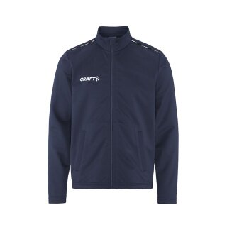 Craft Sport-Trainingsjacke Squad Go Full Zip (Seitentaschen mit Reißverschluss) navyblau Kinder