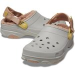 Crocs Sandale All Terrain Lined Clog (mit Innenfutter, robuste Außensohle) grau/braun - 1 Paar