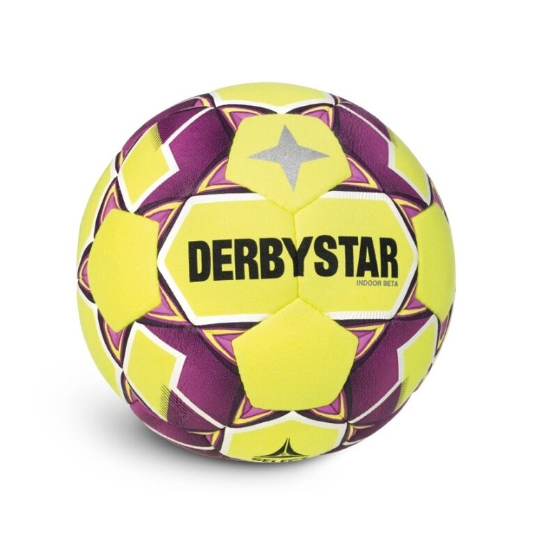 Derbystar Hallen-Fussball Indoor Beta v24 gelb - 1 Ball