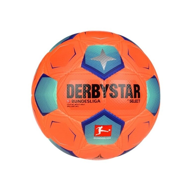 Derbystar Fussball Bundesliga Brilliant APS v23 (offizieller Spielball der Saison 2023/2024) orange/bunt