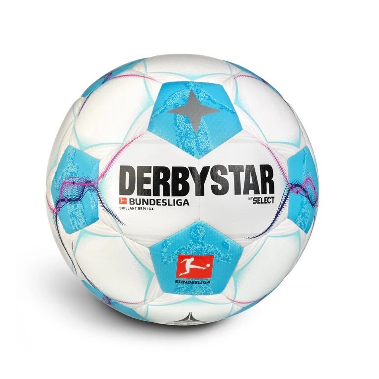 Derbystar Fussball Bundesliga Brilliant Replica v24 (Saison 2024/2025) weiss/blau