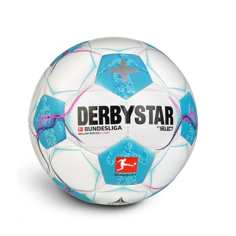 Derbystar Fussball Bundesliga Brilliant Replica S-Light v24 (Saison 2024/2025) weiss/blau