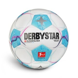 Derbystar Fussball Bundesliga Brilliant Replica Light v24 (Saison 2024/2025) weiss/blau