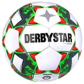 Derbystar Fussball Junior S-Light weiss/grün/rot