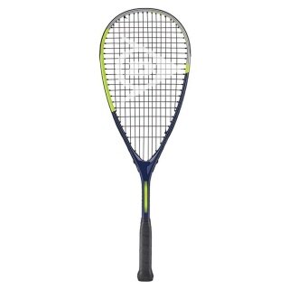 Dunlop Kinder-Squashschläger Tristorm JR 25 (160g/kopflastig) blau/grau/gelb - besaitet -