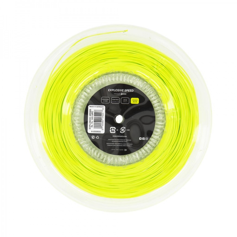 Dunlop Explosive Speed Yellow 17G Tennis String Reel