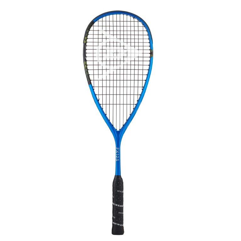 Dunlop Squashschläger Sonic Core FX 125 125g/sehr grifflastig blau/schwarz/gelb - besaitet -