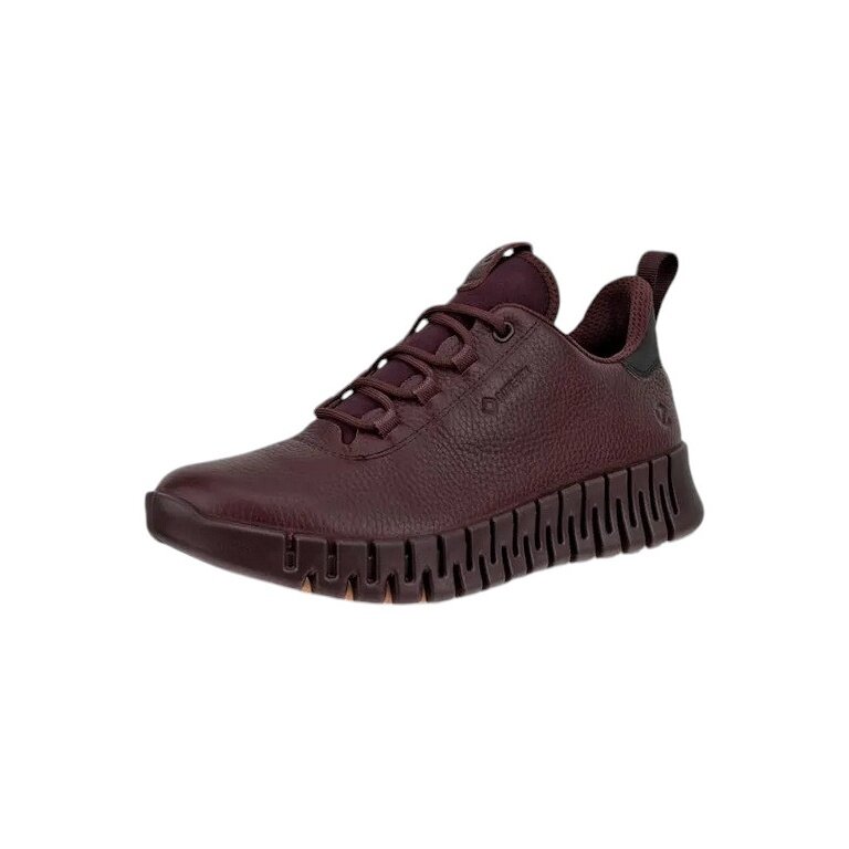 ECCO Sneaker Gruuv Lea GTX (ECCO-Leder) weinrot Damen