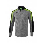 Erima Sport-Langarmschirt Half-Zip Liga 2.0 grau/grün Kinder