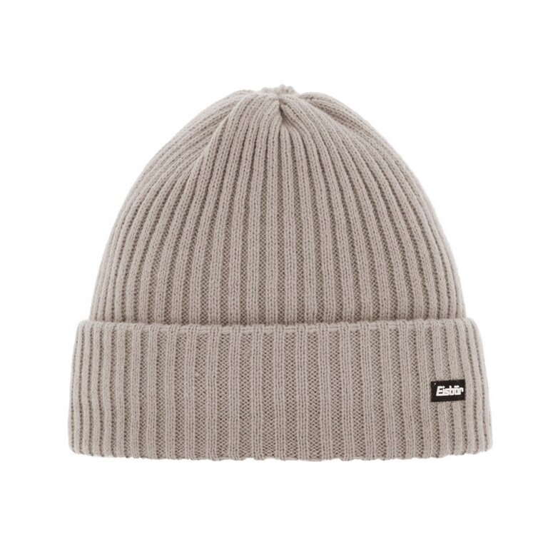 Eisbär Wintermütze (Beanie) Ripp silber Herren