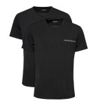 Emporio Armani Shirt V-Ausschnitt Stretch (95% Baumwolle) Unterwäsche schwarz Herren - 2er Pack